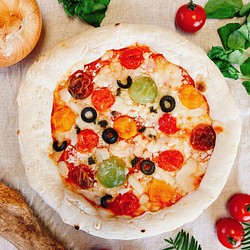 ｛SOLD OUT｝｝本格石窯焼き　八ヶ岳カラフルトマト　冷凍ピザ 1枚目の画像