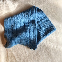 正藍染ボディータオル / オーガニックコットン/organic cotton Body towel 1枚目の画像