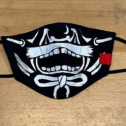 デザインマスク「武者」プリント 1枚目の画像