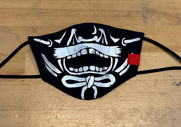 デザインマスク「武者」プリント 1枚目の画像