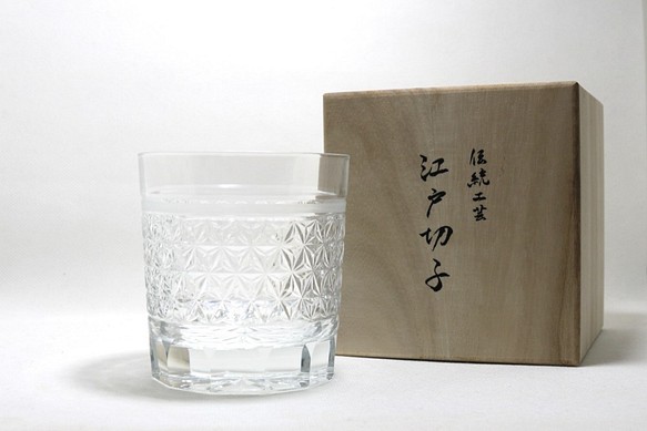 江戸切子　ロックグラス　透き（透明） 1枚目の画像