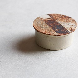 土模様のハコ（白釉）(miniサイズ)(A) 1枚目の画像