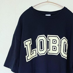 college LOBO T-shirts【 5.6オンス ビッグシルエット 】 1枚目の画像