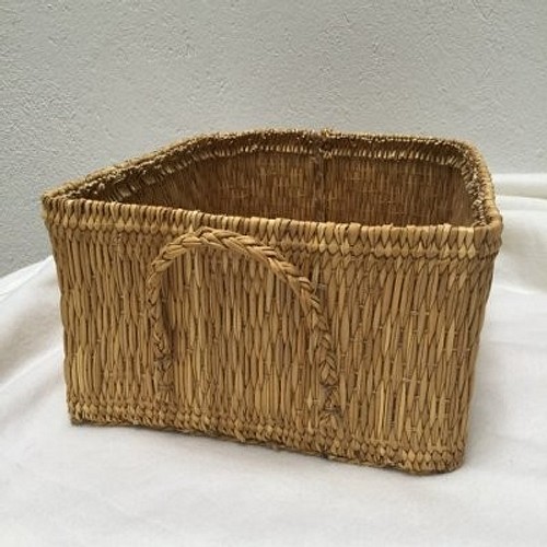 民芸職人手作り 自然竹の編み上げ 茶籠 茶道具収納 古風 便攜 かご 
