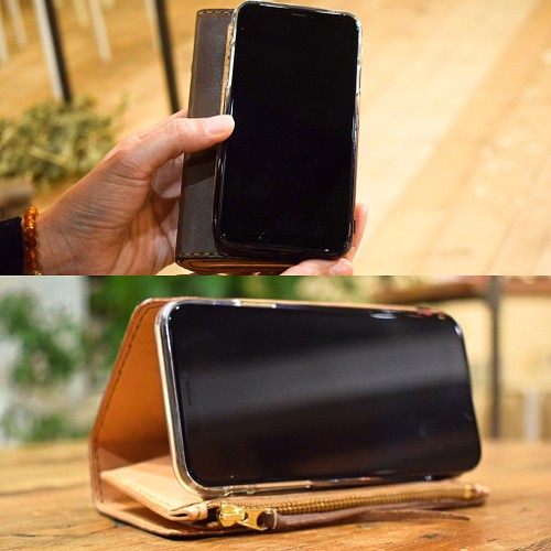 財布とスマホを一体化 Book Wallet ミニ財布 コンパクト財布 Grande Uomo 通販 Creema クリーマ ハンドメイド 手作り クラフト作品の販売サイト