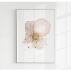 【アートポスター】　インテリアポスター　メッセージ　花　フラワ　抽象画　壁掛け　子供　アブストラクト 北欧　ラインアート 1枚目の画像