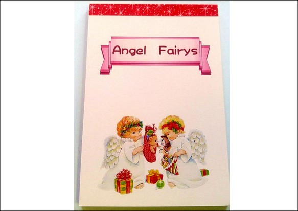 NEW　オリジナルメモ帳　Angel　fairys　ピンク 1枚目の画像