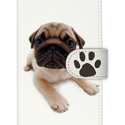 iPhoneの全機種対応 手帳型 レザーケース 犬 DOG  ドッグ 子犬 1枚目の画像