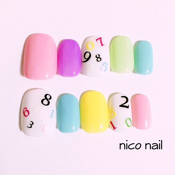 数字ネイル ネイルチップ ネイルシール Nico Nail 通販 Creema クリーマ ハンドメイド 手作り クラフト作品の販売サイト