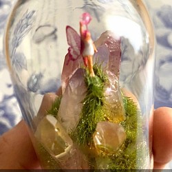 水晶谷の妖精（その5）　置物　妖精標本商会　妖精　LEDライト　フェアリー 1枚目の画像