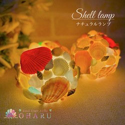 【再販】◆シェルランプ◆貝殻ランプ 1枚目の画像