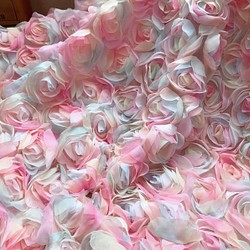 薔薇 花 レインボー ミルキーカラー メルヘン チュールレース 結婚式 ブーケ 虹色 ブライダル リングピロー ピンク 1枚目の画像
