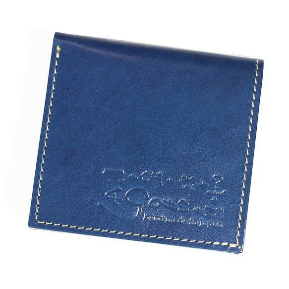 小さいふ。ピッコロ 栃木レザー 「ブルー」ミニ財布 小さい財布  日本製 本革 小銭入れ コインケース 財布 コンパク 1枚目の画像
