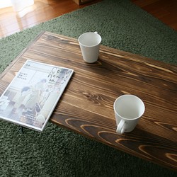 杉の無垢材を使った折り畳みテーブル 1枚目の画像