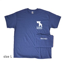 sale！sale！sale！＞SEA AND DOG T ★うみさんぽ Tシャツ_Lサイズ 1枚目の画像