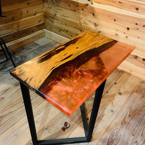 屋久杉 リバーテーブル レジンテーブル 天板 棚板 飾り棚 テーブル・机 