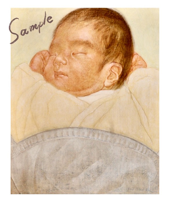 《オーダーメイド》 肖像画  ＜child - sleeping -＞ 1枚目の画像