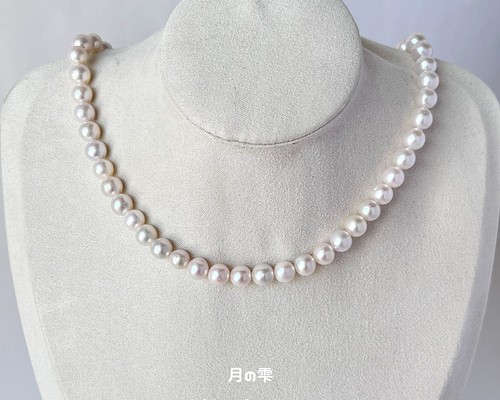 高級品✴︎クラシックトレンドの天然パールネックレス アコヤ真珠 セミ