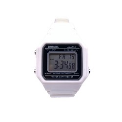 シンプルで可愛いデジタル時計 Sh 316 ホワイト 腕時計 Aconteg 通販 Creema クリーマ ハンドメイド 手作り クラフト作品の販売サイト