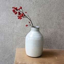 一輪差し花瓶（白色） 1枚目の画像