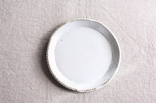 gizagizaリム皿（中/白） 1枚目の画像
