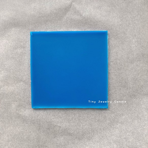 ブルー　キャンドルデコシート【正方形】 1枚目の画像