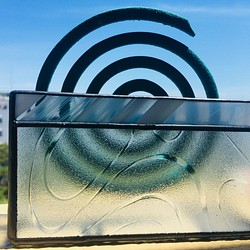 レトロガラスの蚊取り線香ホルダー① 1枚目の画像