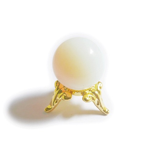 シトリン・黄水晶の丸玉（直径20mm）バリ島の僧侶による祈祷＆浄化済み 