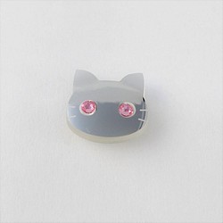 猫 ダイヤ　シルバー マスクアクセサリー 1枚目の画像
