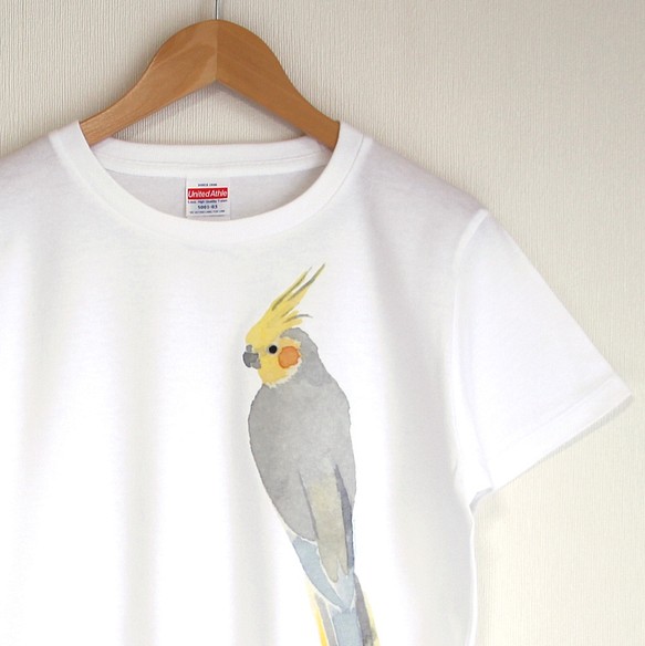 p-jet オカメインコ（ノーマル） Tシャツ / 鳥 インコ Tシャツ p-jet