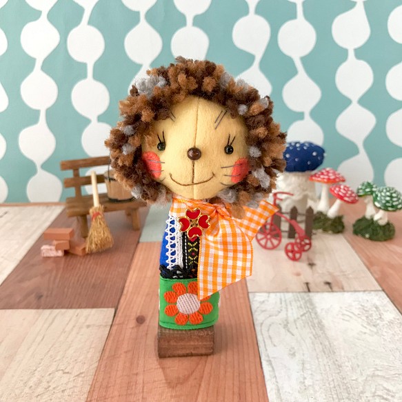 やんちゃなお顔が可愛いライオン君 飾れる指人形 人形 クチュリエマイマイ 通販 Creema クリーマ ハンドメイド 手作り クラフト作品の販売サイト