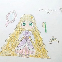 イラスト ラプンツェル イラスト 𝕂𝕚𝕂𝕚 通販 Creema クリーマ ハンドメイド 手作り クラフト作品の販売サイト