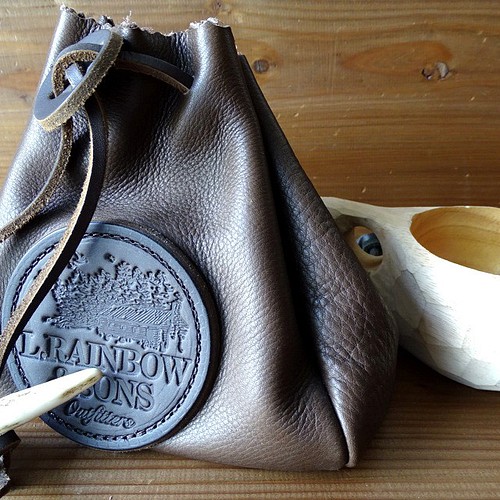 Coffee Pouch L DKbrown 鹿角付 その他ケース L.RAINBOW & SONS 通販