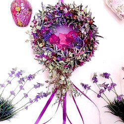 Excel violet fragrane wreath・アーティフィシャルフラワー 1枚目の画像