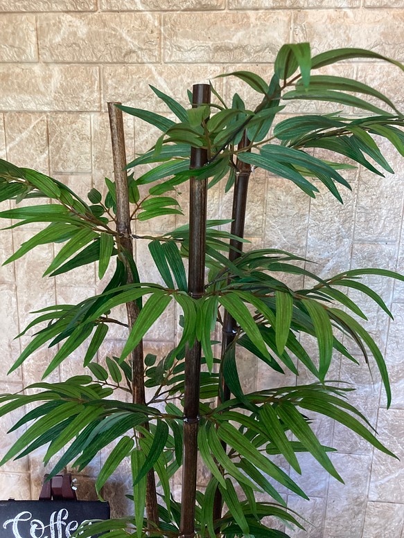 光触媒人工観葉植物ウォールグリーンフェイクハンドメイド　組立て式バンブー黒竹 植物/観葉植物 新しいコレクション