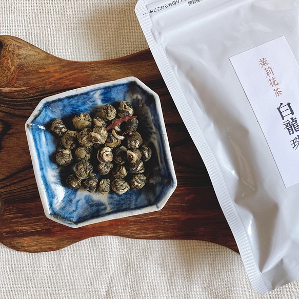 ジャスミン茶 白龍珠 Pearl Jasmine Tea 15g 中国茶 花茶 コーヒー 紅茶 お茶 Ryukisabou 通販 Creema クリーマ ハンドメイド 手作り クラフト作品の販売サイト