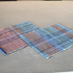 藍染手織りランチョンマット 1枚目の画像