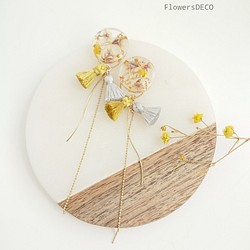 Tassel&Flowers  Mastered gradation【ピアス・パーツ変更可】2way 1枚目の画像