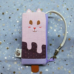 かわいいペット アイスキャンデー キーケース/スモールバッグ｜Berry Qiao Meow 1 1枚目の画像