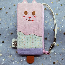 かわいいペット アイスキャンデー キーケース｜Berry Qiao Meow 2 1枚目の画像