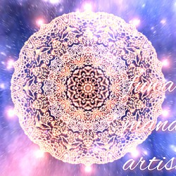 【アルクトゥルスと繋がる】愛と光❋曼荼羅ポストカード〜唯一無二のエネルギーアート 1枚目の画像