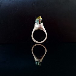 ​SV925 titanium quartz ring 01 1枚目の画像