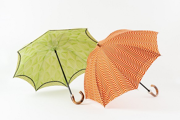 京都の伝統的な技法「手捺染(てなっせん)」仕上げ　二重張日傘(オーロラ)　 1枚目の画像