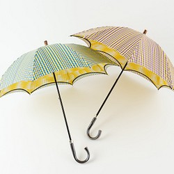 京都の伝統的な技法「手捺染(てなっせん)」仕上げ　二重張日傘（ローラー） 1枚目の画像