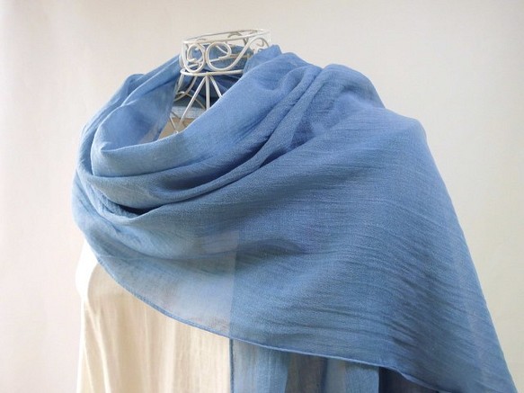 靛藍染色·亮海色·棉籽·長檔·母親節禮品免費包裝 第1張的照片