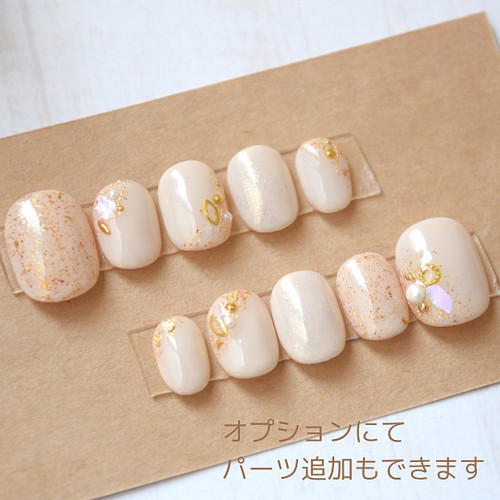 着画あり 再販 ホワイト ゴールドのシンプルネイルチップ ネイルチップ ネイルシール Nailtip Sou 通販 Creema クリーマ ハンドメイド 手作り クラフト作品の販売サイト