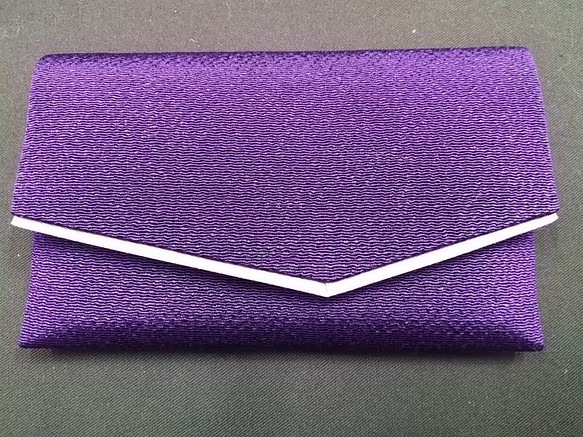 zz-case 高級ちりめん製　御数珠入れ　紫色 1枚目の画像