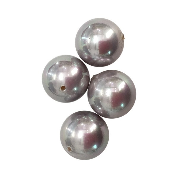 賣kaibb-12pv珍珠貝殼珠圓12毫米銀紫色大4個上漲[AFP] 第1張的照片