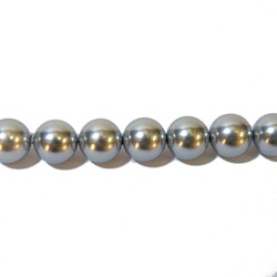 kaibb-08s 貝殼珍珠圓珠 8 毫米銀色 10 顆單獨出售 [法新社] 第1張的照片