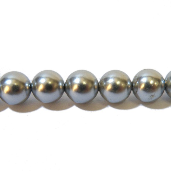 kaibb-06s 貝殼珍珠圓珠 約 6 毫米銀色 15 顆單獨出售 [法新社] 第1張的照片
